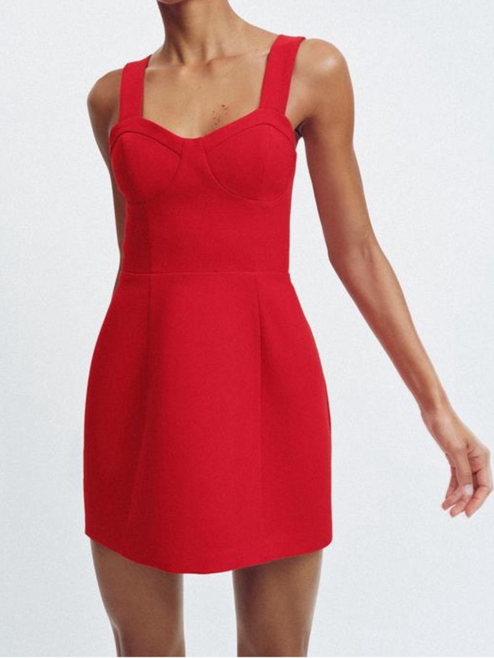 ZARA Red Corset Dress NWT Date Wedding Birthday Vacation Party